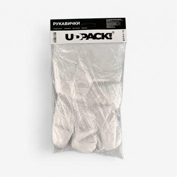 Рукавиці харчові одноразові на планшеті 100шт UDPACK! (100/100 уп/ящ) 1000088 фото