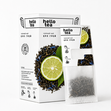 Чай Hello Tea "Эрл Грей" 20шт 1000757 фото