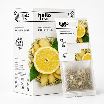 Чай Hello Tea "Имбирь-лимон" 20шт 1000760 фото