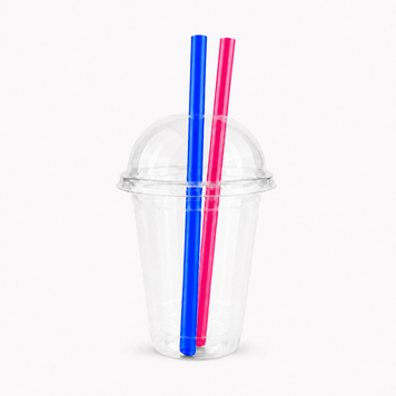 Трубочка 12 мм МІКС BUBBLE TEA Коса 21 см 100шт/уп 20упк/ящ 2000261 фото